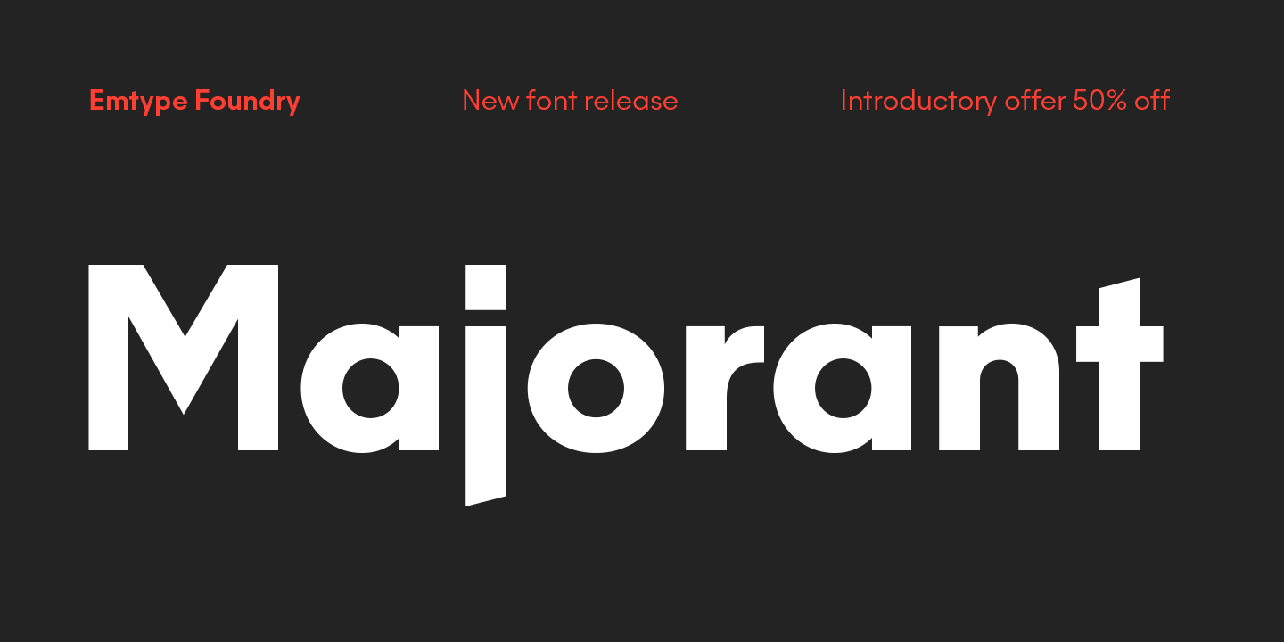 Пример шрифта Majorant Bold Italic